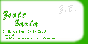 zsolt barla business card